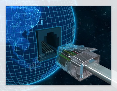 高清地球網絡信息技術 連接世界的智能脈絡